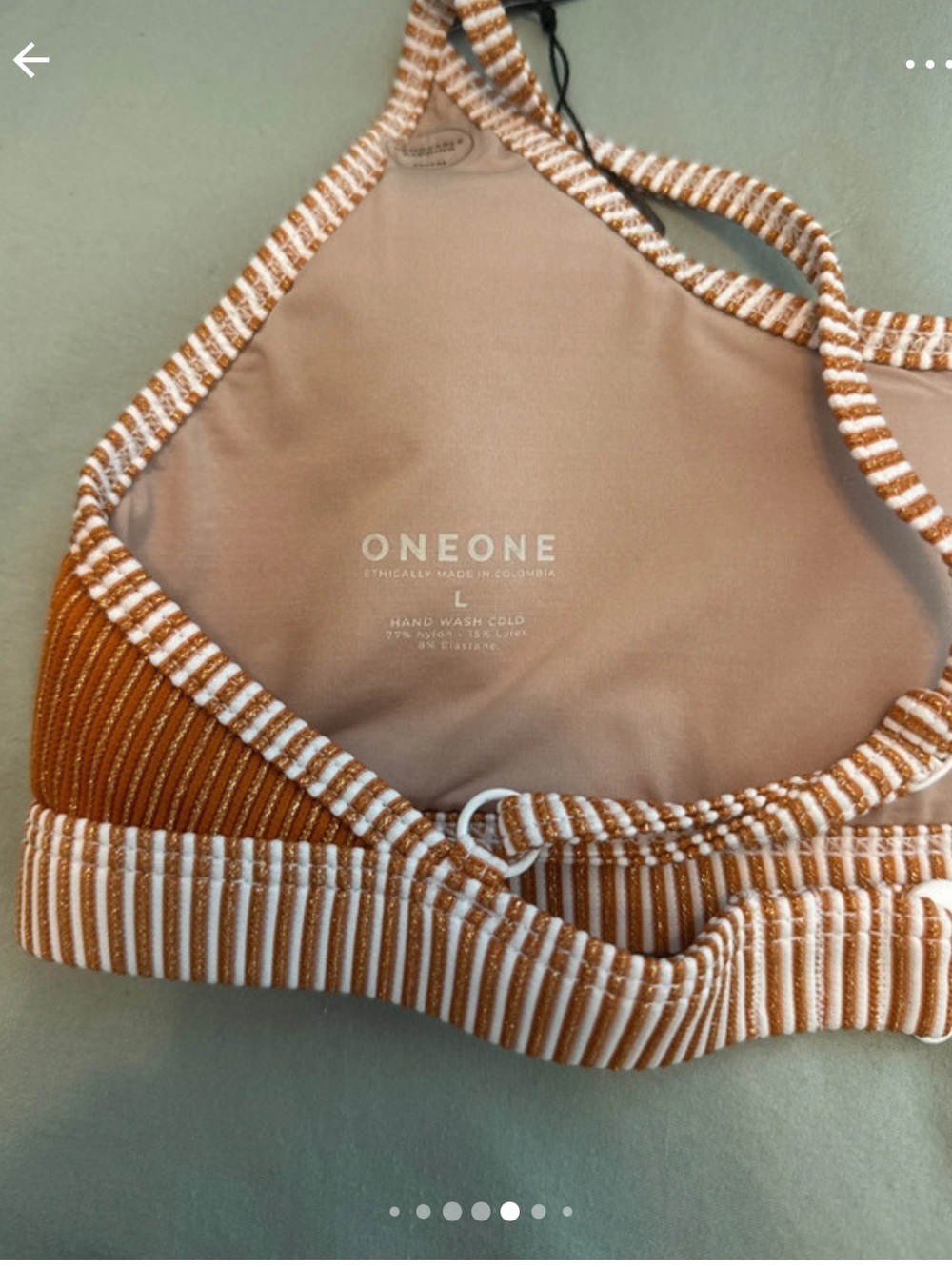 OneOne Rust Crinkle Bikini - Picture 5 of 7